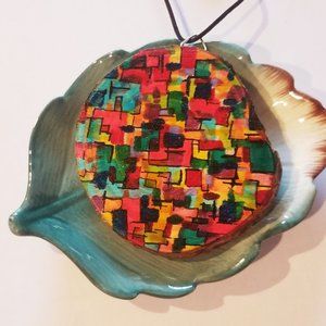 Handpainted wooden ornament